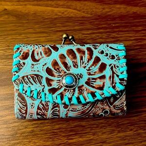Myra Wallet Turquoise Country western
